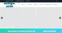 Desktop Screenshot of goyenelectric.com