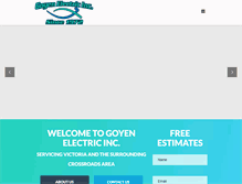 Tablet Screenshot of goyenelectric.com